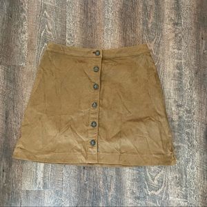 Abercrombie Faux Suede Skirt